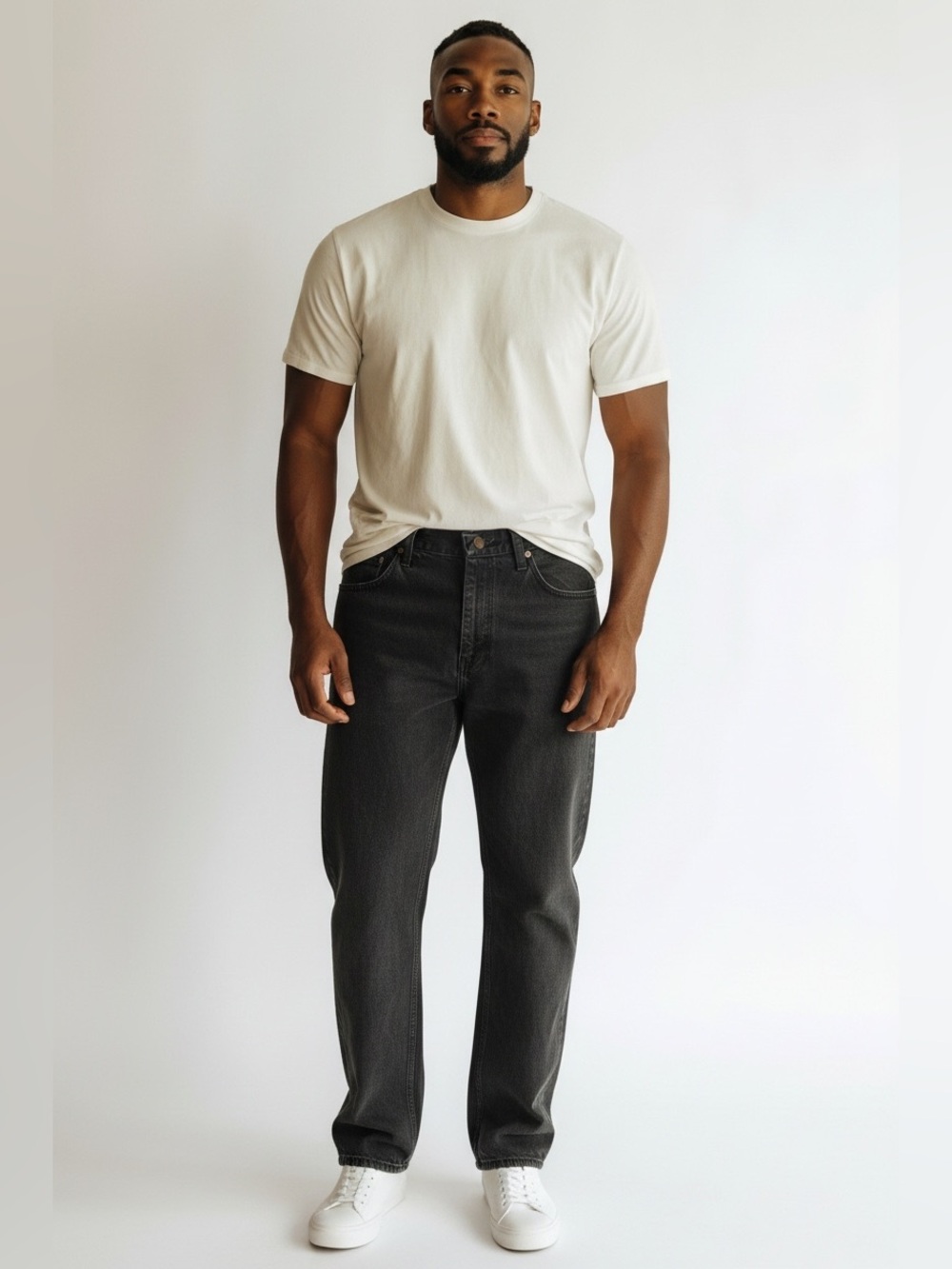Vintage Black Rustler Straight Leg Jeans